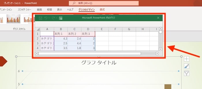 編集画面が表示